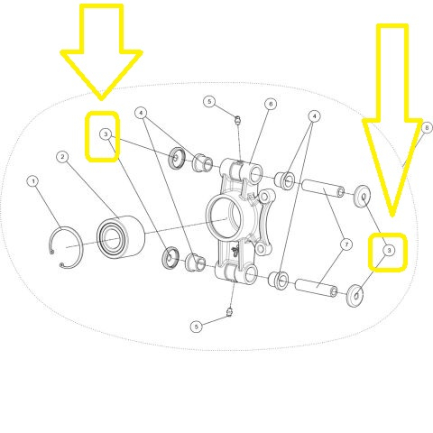 CAPAC PROTECTIE BUCSA FUZETA SPATE SEGWAY SNARLER AT6 S/L , AT10 , AT5 [1]