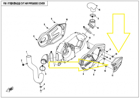 CAPAC VIZITARE ULEI CFMOTO CFORCE 800 / 820 2012-2018 [2]