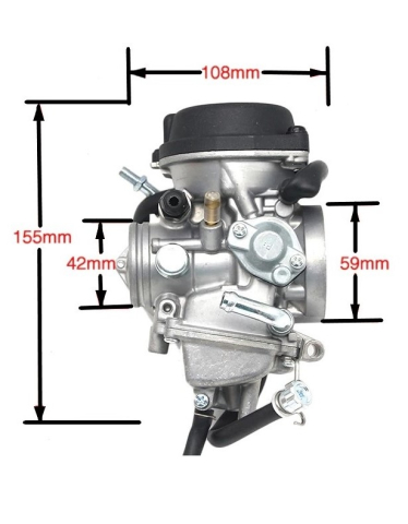 CARBURATOR KAWASAKI KFX400 / KLF400 / KSF400 / KVF400 , HISUN FORGE 350 / TACTIC 350 [2]
