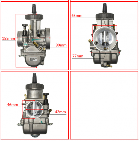 CARBURATOR KTM / HONDA / HUSQVARNA / SUZUKI 2T / 4T PWK42 [4]
