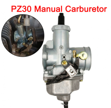 CARBURATOR 175/200/250/300 CROSS / ATV  PZ30 4T (SOC PE CABLU) [2]
