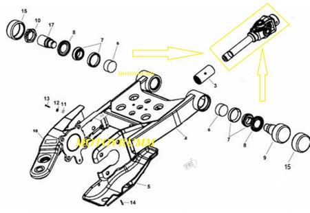 CARDAN SPATE COMPLET LINHAI 200/260/300 original [2]