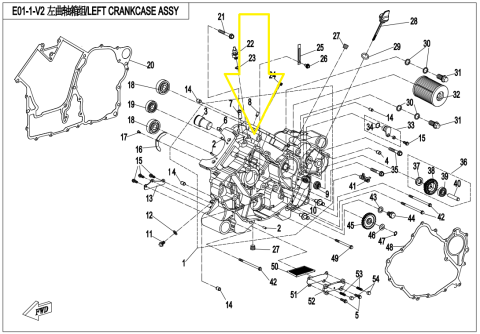CARTER MOTOR STANGA CFMOTO CFORCE 850 / 1000 2017-2026 [2]