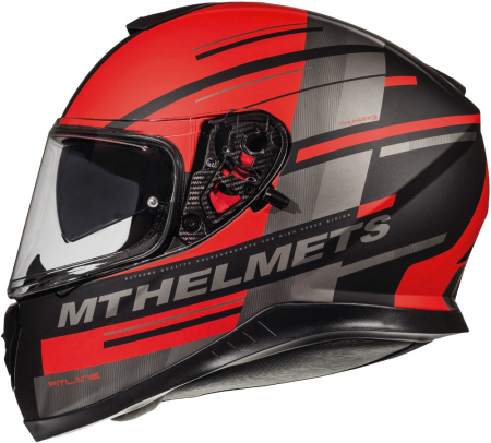 Casti - CASCA MOTO FULL FACE ROSU MAT GRI