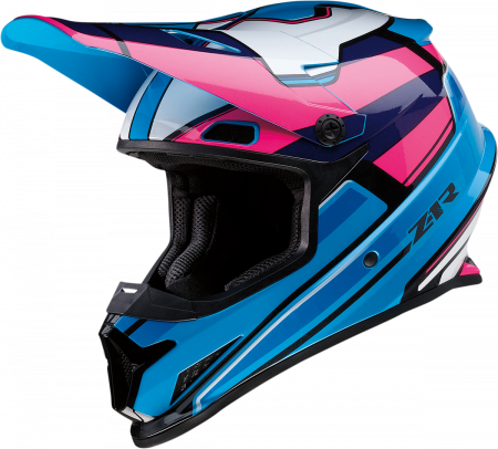 Echipament - CASCA OFF-ROAD Z1R ROZ ALBASTRU