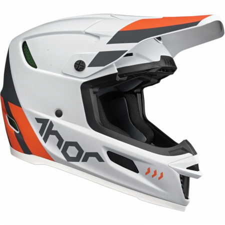 Echipament - CASCA THOR ENDURO ALB-PORTOCALIU