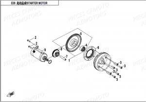 Pinion pornire CF MOTO 450/550/600 [1]