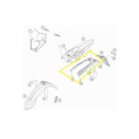 CODITA SPATE KTM 150 / 250 / 300 / 450 / 500 (2020) [1]