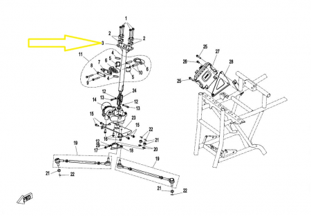 COLOANA DIRECTIE CFMOTO 800 (14-15) 7020-100320-10001 [2]