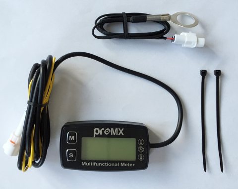 CF MOTO - CONTOR ORE DE FUNCȚIONARE INDUCTIV +  INDICATOR DE TEMPERATURĂ