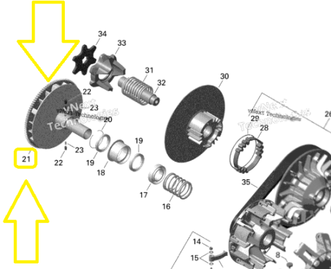 COROANA PORNIRE VOLANTA CAN-AM OUTLANDER 400 / 450 2006->2023 [2]