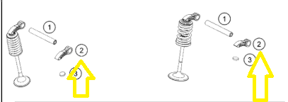 CULBUTOR AX CAME KTM SX-F/EXC-F 250/350 , 690 DUKE , 690 SMC , Freeride 250 2015-2023 [2]