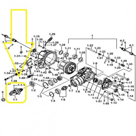 CUPLA CARDAN FATA TGB BLADE 600 LT / LTX [2]