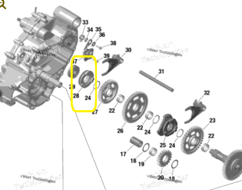 CUPLAJ CRABOTI CUTIE VITEZA CAN-AM G2 ( CUPLAJ H ) [2]
