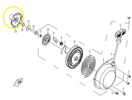 CUPLAJ METALIC DEMAROL MANUAL PORNIRE CFMOTO 500/600/625 (08-14) [1]