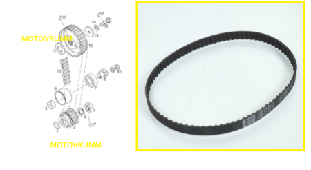Lant distributie - CUREA DISTRIBUTIE APRILIA ETX / PEGASO / TOUREG 350-600 MOTOR ROTAX