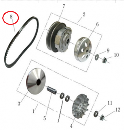 CUREA TRANSMISIE LINHAI M150 [1]