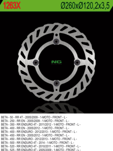DISC FRANA FATA BETA 350/400/450/498/500 RR ENDURO  2T/4T 2004-2021 [1]