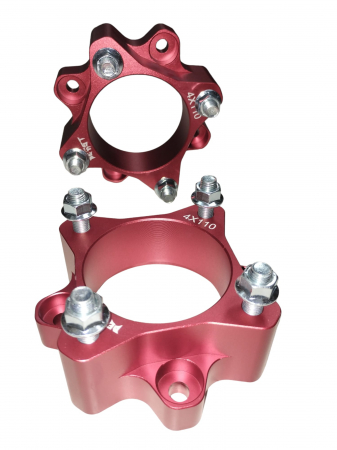 SET DISTANTIERE ROTI ATV 4X110  CFMOTO / YAMAHA / SUZUKI / KAWASAKI (RED)  30 / 35 /  40 / 45 / 50 [3]