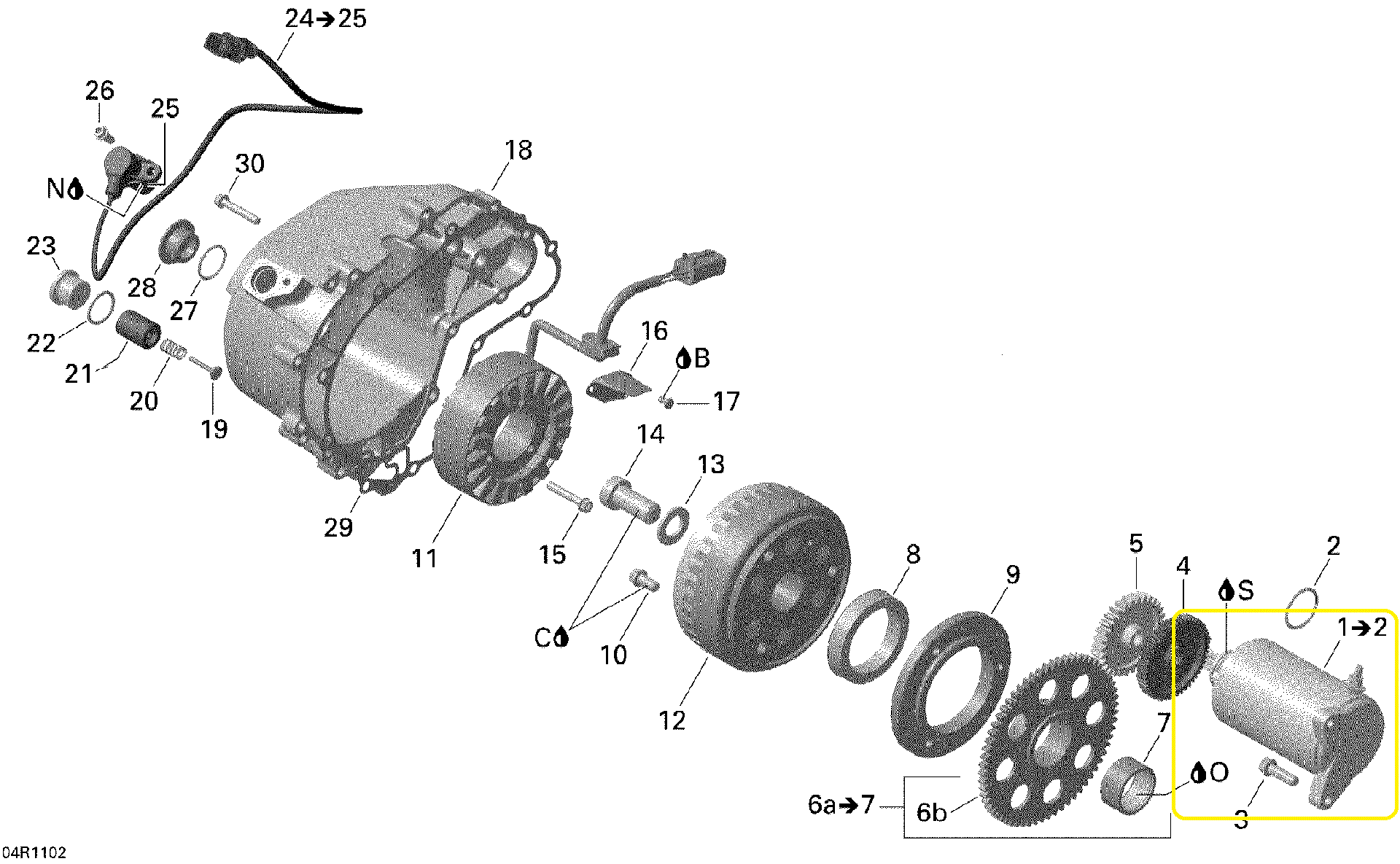 Electromotor Can-Am 500/570/650/800/850/1000 2007-2023 [5]