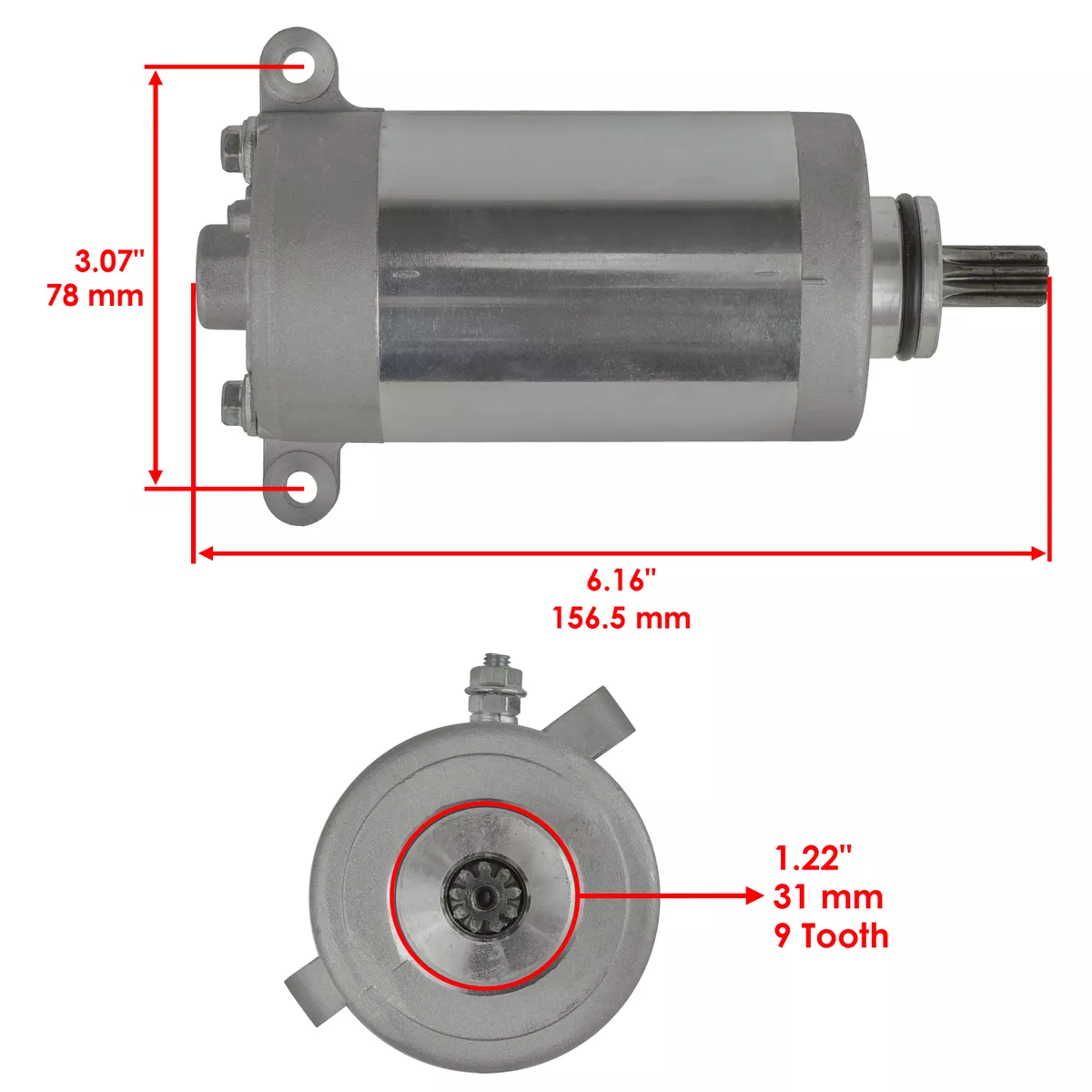 ELECTROMOTOR PORNIRE KAWASAKI KLF  BAYOU 220 / 250 1988-2011 [3]