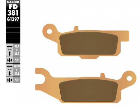SET PLACUTE FRANA DREAPTA SPATE YAMAHA GRIZZLY 550/700