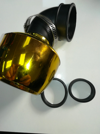 Piese scuter - FILTRU AER SPORT 35-50MM CU ADAPTOARE GALBEN