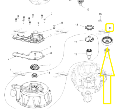 FLANSA AX POMPA APA POLARIS SPORTSMAN / SCRAMBLER 850/1000 2012-2016 [1]