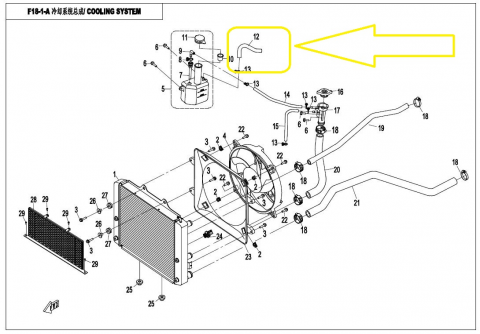 FURTUN BENZINA CFMOTO 500 2007-2016 / VAS EXPANSIUNE CFMOTO 800 [2]