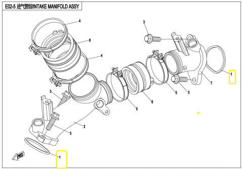GARNITURA ADMISIE CFMOTO ATV/UTV/SSV 400/450/520/625/800/820/850/1000 [1]