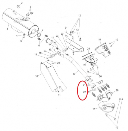 GARNITURI EVACUARE + ARCURI POLARIS SPORTSMAN/RANGER/SCRAMBLER /RZR  600/700/900/850 (96-98) [1]