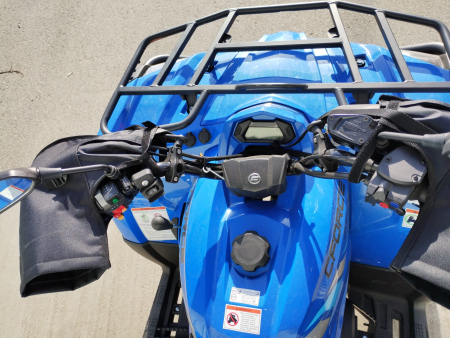 MANUSI IARNA ATASATE PE GHIDON MOTO / ATV [1]