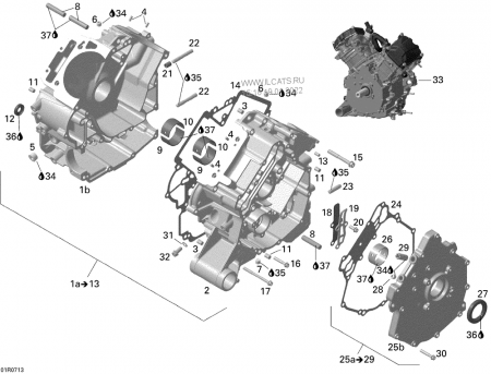 CUZINET CAPAC (PALIER) CAN-AM MAVERICK / OUTLANDER / RENEGADE G1/G2 [3]