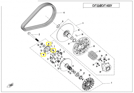 CULISANTE VARIATOR CFMOTO 0GR0-051006 [4]
