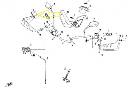 HANGUARD CF MOTO DREAPTA 800 12-18 [4]