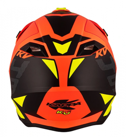 CASCA OFF-ROAD KAPPA PORTOCALIU NEO/ VERDE NEO / NEGRU - XL [3]