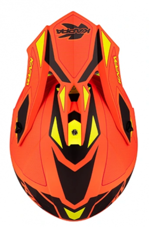CASCA OFF-ROAD KAPPA PORTOCALIU NEO/ VERDE NEO / NEGRU - XL [2]