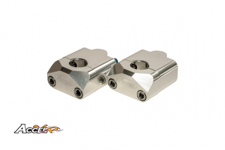 Ghidon si accesorii - Înălțătoare universale ghidon JOS-22,2 / SUS-22,2MM înalță cu 35mm NEGRE/ARGINTII (INALTATOARE)