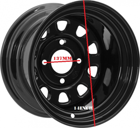 JANTA TABLA  FATA/SPATE CAN-AM 14 INCH  14X7  4X137MM [1]