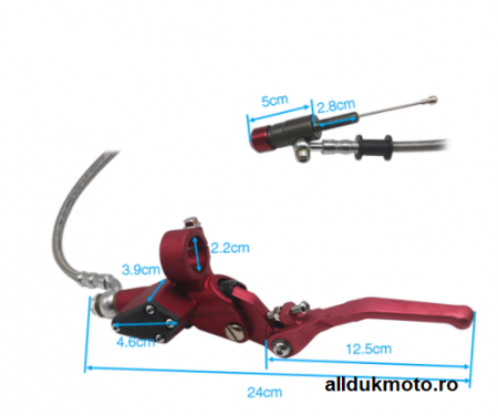 KIT AMBREIAJ HIDRAULIC (CONVERSIE DE LA CABLU) UNIVERSAL 2T / 4T [2]