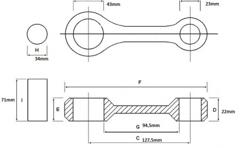 KIT BIELA POLARIS ATV/UTV 500 1996-2014 [3]