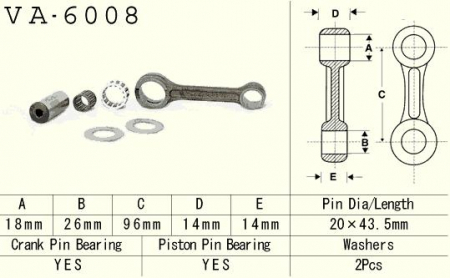 KIT BIELA YAMAHA YZ 80 '93-'01, YZ 85 '02-'20 [1]