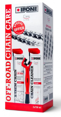KIT DE CURĂȚARE ȘI LUBRIFICARE LANȚULUI IPONE OFFROAD (2 X 750ML) [2]
