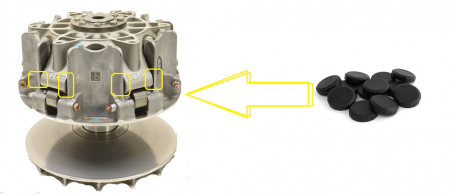 KIT PASTILE VARIATOR PRIMAR CAN-AM OUTLANDER / MAVERICK / OUTLANDER  G1/G2 [1]