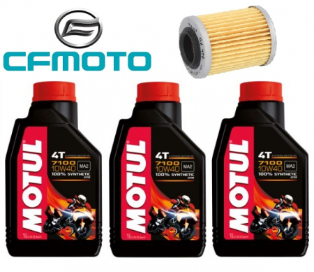 KIT REVIZIE ULEI SI FLILTRU - KIT REVIZIE CFMOTO CFORCE 400/450/520/550/600/625 TOURING  , 850/1000 2016-2024 ULEI 7100