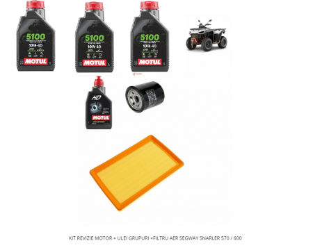 SEGWAY PIESE - KIT REVIZIE MOTOR + ULEI GRUPURI +FILTRU AER SEGWAY SNARLER 570 / 600