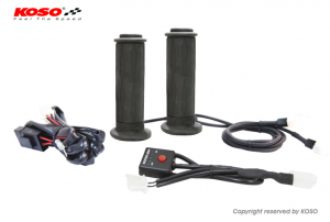 Mansoane - MANERE MOTO INCALZITE CU CONTROL (22MM / 25MM 7 / 8-1 ') LUNGIME - 130MM