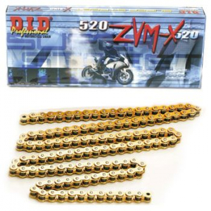 Pinion / Lant transmisie - Lant DID 520ZVMX-124 auriu