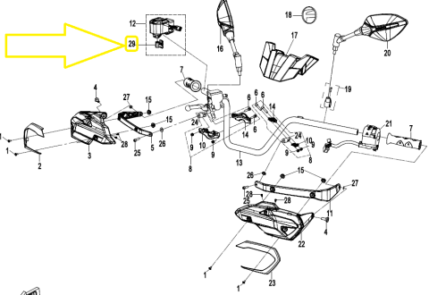 LEVIER ACCELERATIR CFMOTO CFORCE 625 2024-> [3]