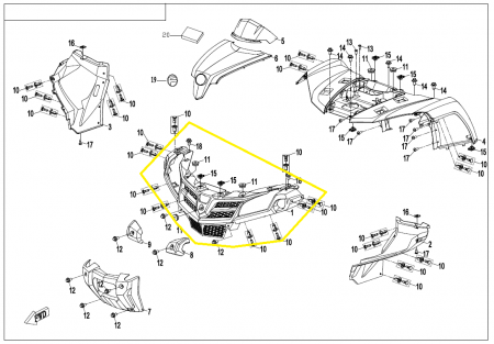 MASCA FATA FAR CFMOTO 400/450/500/520/550 [3]